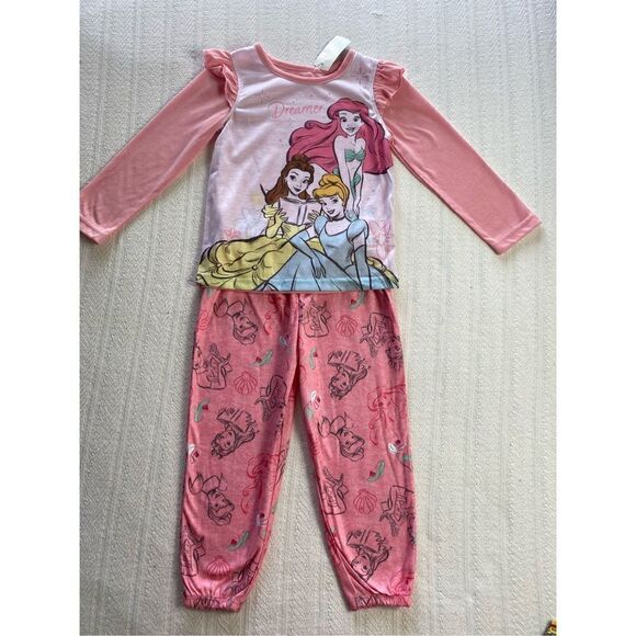 DISNEY PRINCESS GIRLS SIZE 4 “PRINCESS DREAMER” 2-PIECE PAJAMA SET - Picture 6 of 6